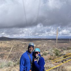 Getting ready for zip #4, we caught a break between cloud banks.