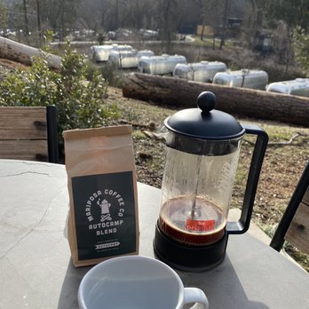AutoCamp Yosemite - French press to start the day - Hotels Near Me - Midpines, California AutoCamp Yosemite - French press to start the day - Hotels Near Me - Midpines, California