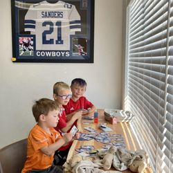 Boys opening sealed Pokemon and Baseball card packs!