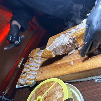 JiangNan - Boston - Whole Duck cut at side of table - Chinese Near Me - Boston, Massachusetts