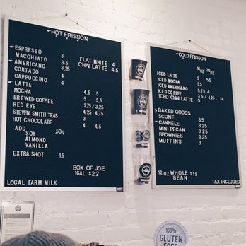Frisson Espresso - Menu - Coffee & Tea Near Me - New York, New York Frisson Espresso - Menu - Coffee & Tea Near Me - New York, New York