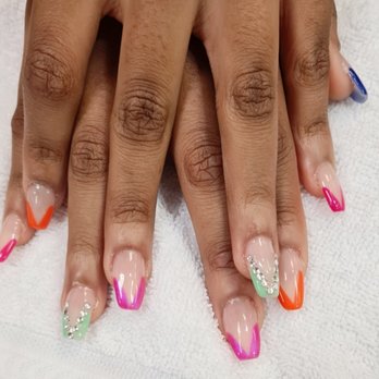 Tri Color Nails - Acrylic - Nail Salons Near Me - Fairless Hills, Pennsylvania Tri Color Nails - Acrylic - Nail Salons Near Me - Fairless Hills, Pennsylvania