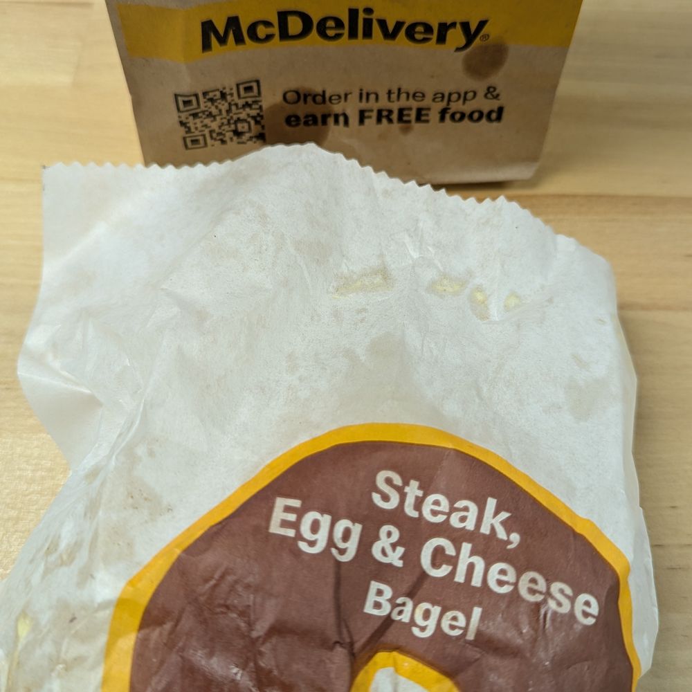 McDonald's - Steak Egg Cheese Bagel - Fast Food Near Me - Santa Ana, California McDonald's - Steak Egg Cheese Bagel - Fast Food Near Me - Santa Ana, California