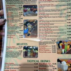 Ixtapa Family Mexican Restaurant - Drink Menu