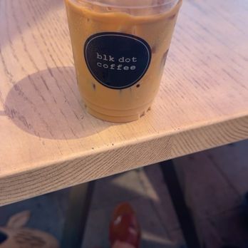 Blk Dot Coffee - Iced VTM with oat milk - Coffee & Tea Near Me - Newport Beach, California