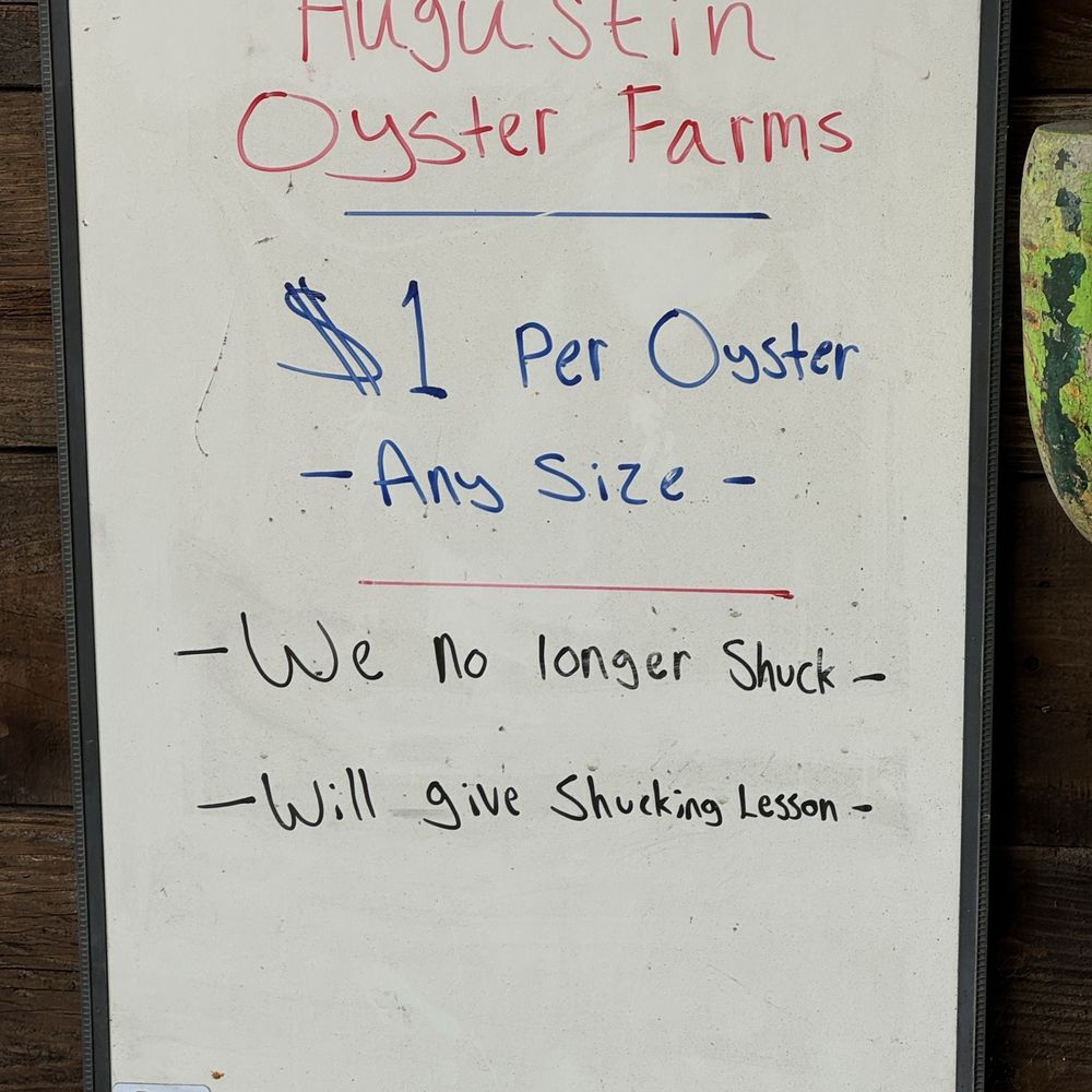 Augustin Oysters - Menu - Seafood Markets Near Me - Coos Bay, Oregon