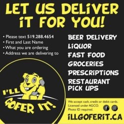 I'll Gofer It - Let us deliver it for you - Beer Liquor delivery