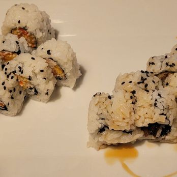 Nana Sushi Thai - Spicy Krab (left) & Eel (right) rolls - Sushi Bars Near Me - Coconut Creek, Florida Nana Sushi Thai - Spicy Krab (left) & Eel (right) rolls - Sushi Bars Near Me - Coconut Creek, Florida