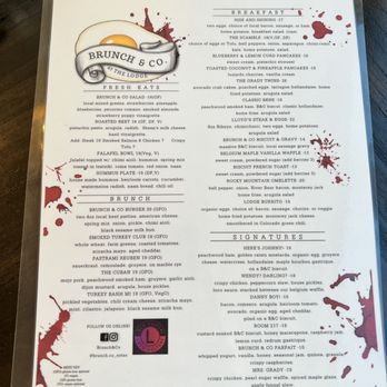 Brunch & - Fall 2022 menu - Breakfast & Brunch Near Me - Estes Park, Colorado