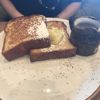 Rustic Root - Thick cut French toast w/custard - New American Near Me - Woodbury, New York Rustic Root - Thick cut French toast w/custard - New American Near Me - Woodbury, New York