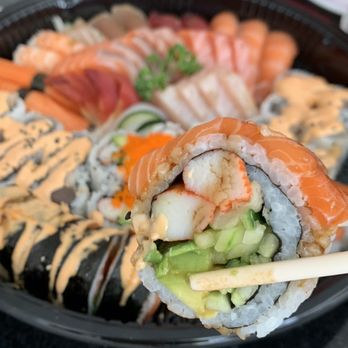 Ai Sushi - 60pc Sashimi-Sushi-roll Platter - Sushi Bars Near Me - Markham, Ontario