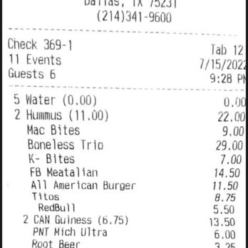 Topgolf - Copy of the receipt from Top Golf dated 7.15.22 for 6 guests. - Golf Near Me - Dallas, Texas Topgolf - Copy of the receipt from Top Golf dated 7.15.22 for 6 guests. - Golf Near Me - Dallas, Texas