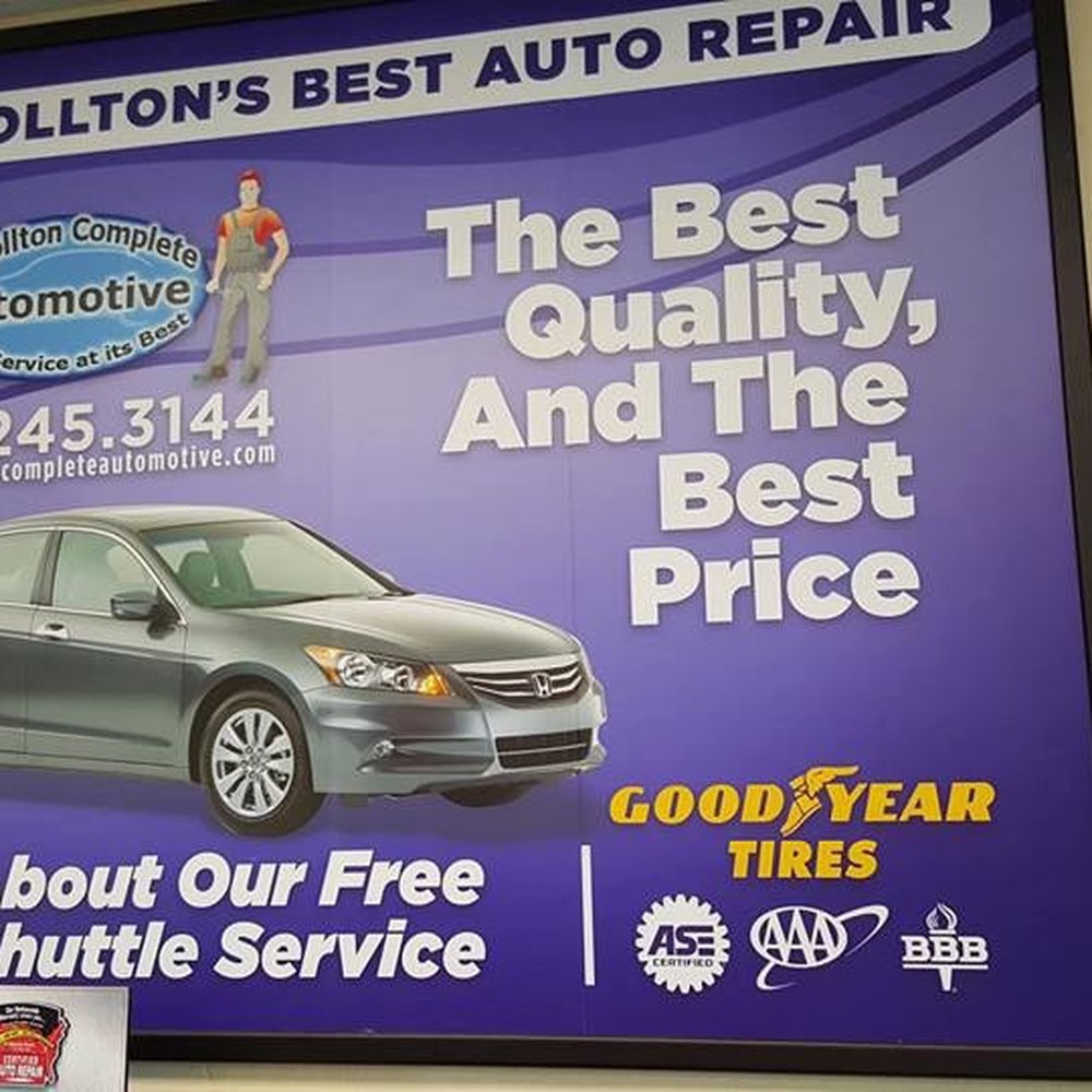 Carrollton Complete Automotive - Free shuttle service nearby and car use if misquoted on time to repair completion (just be nice about it!) - Auto Repair Near Me - Carrollton, Texas Carrollton Complete Automotive - Free shuttle service nearby and car use if misquoted on time to repair completion (just be nice about it!) - Auto Repair Near Me - Carrollton, Texas