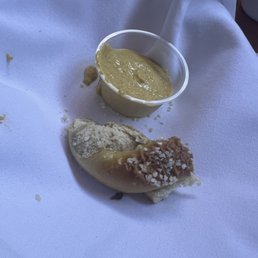 Pretzels with mustard Pretzels with mustard
