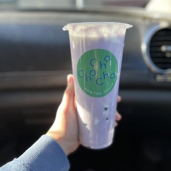 ChaChaCha - - Taro Puff w/boba ($5.75) - Desserts Near Me - Fremont, California ChaChaCha - - Taro Puff w/boba ($5.75) - Desserts Near Me - Fremont, California