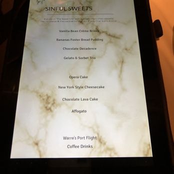 The Chop House - Deserts menu - Steakhouses Near Me - Ann Arbor, Michigan The Chop House - Deserts menu - Steakhouses Near Me - Ann Arbor, Michigan