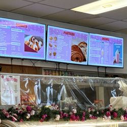 Christy's Donuts - Holiday design for menu
