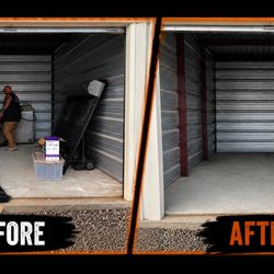 Majestic Hauling - Before and after storage clean out!