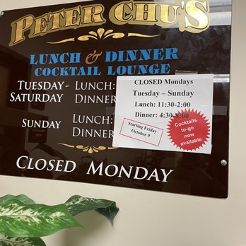 Peter Chu's Skyroom - Chinese Near Me - Redding, California
