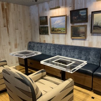 Trophy Room - Interior upholstered furniture with cafe tables - American Near Me - Mansfield, Connecticut