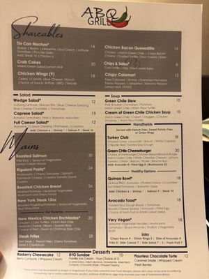 Menu photo 3 ABQ Grill Albuquerque, NM