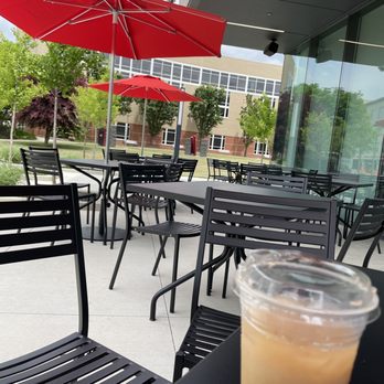 Blend Cafe + Bakery - Iced Vanilla Latte - Bakeries Near Me - Columbus, Ohio