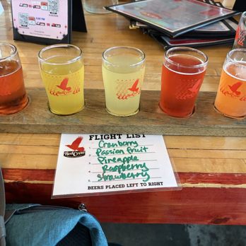 Red Crow Brewing Company - Seltzer flight; do not recommend. Only the strawberry had any flavor/fizz - Breweries Near Me - Olathe, Kansas Red Crow Brewing Company - Seltzer flight; do not recommend. Only the strawberry had any flavor/fizz - Breweries Near Me - Olathe, Kansas