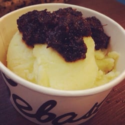 Sebastian's Ice Cream - Real bagoong on green mango ice cream. More, please!