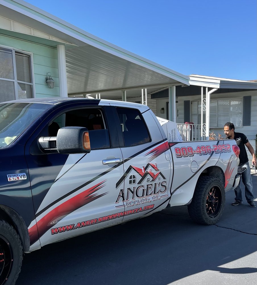 Slide of Angel's Roofing