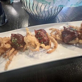 Aqua Penny's - Bbq Bacon wrapped oysters - Seafood Near Me - Leawood, Kansas Aqua Penny's - Bbq Bacon wrapped oysters - Seafood Near Me - Leawood, Kansas