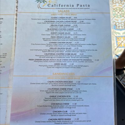 Menu photo 8 California Pasta Santa Barbara, CA Menu photo 8 California Pasta Santa Barbara, CA