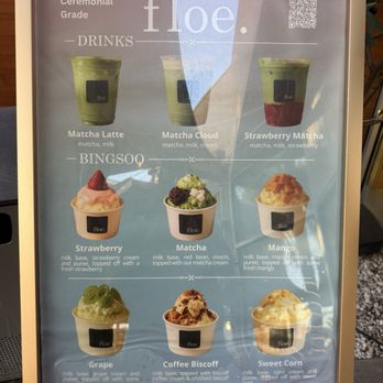 Yelp Elite Experience: Floe Cafe - Outside menu of popular items - Yelp Events Near Me - Fullerton, California