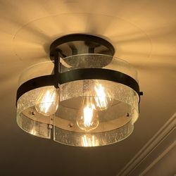Kennesaw Liquidations Center - Semi flush 3 bulb interior fixture