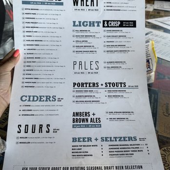 Draft - Beer Menu - American Near Me - San Diego, California
