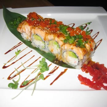 Densetsu - Baked Salmon Roll-specialty roll - Japanese Near Me - Plano, Texas Densetsu - Baked Salmon Roll-specialty roll - Japanese Near Me - Plano, Texas