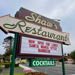 Shaw's Steakhouse & Tavern - Classic sign