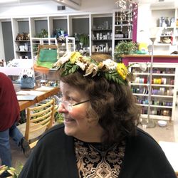 Eureka Florist - 2024 recreation of 1964 headpiece for 50th Anniversary.