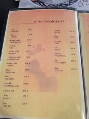 Menu photo 7 Samurai Seville, SE