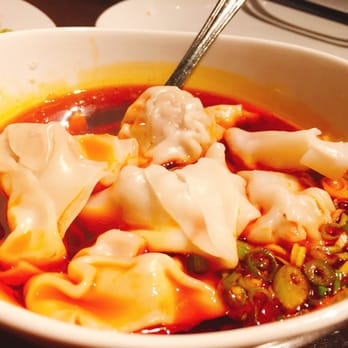 Dan Dan - WONTONS IN CHILI OIL (not spicy at all) - Szechuan Near Me - Philadelphia, Pennsylvania Dan Dan - WONTONS IN CHILI OIL (not spicy at all) - Szechuan Near Me - Philadelphia, Pennsylvania