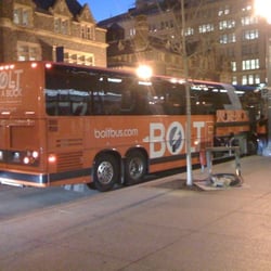 Bolt Bus stop in front of MLK Jr. Memorial Library G St. NW (between 9th and 10th St. NW)