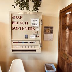 Scarborough Laundromat - $1.50 for detergent + $5.00 to run washer.