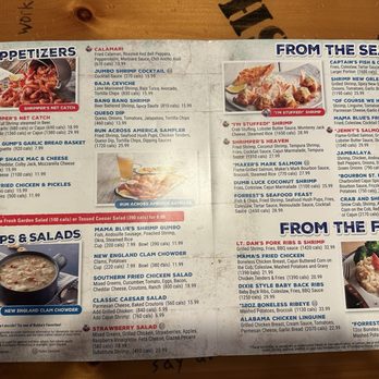 Bubba Gump Shrimp - Menu - Seafood Near Me - Long Beach, California