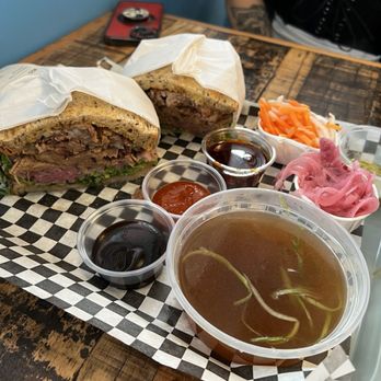 And Broth - Pho brisket sandwich - Asian Fusion Near Me - Santa Ana, California And Broth - Pho brisket sandwich - Asian Fusion Near Me - Santa Ana, California