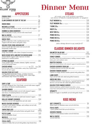 Menu photo 4 Golden Steer Steak n' Seafood Kent, WA Menu photo 4 Golden Steer Steak n' Seafood Kent, WA
