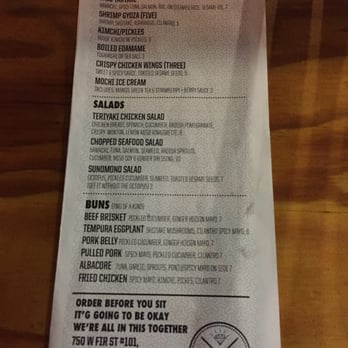 Underbelly - Front of menu. - Bars Near Me - San Diego, California Underbelly - Front of menu. - Bars Near Me - San Diego, California