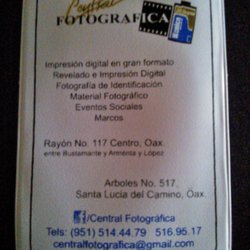 Central Fotográfica - Excelente trabajo.