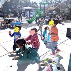 Magic Beings Preschool - Some bubble fun in the sun!