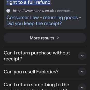 Fabletics - RETURN/EXCHANGE POLICY - Women's Clothing Near Me - Mission Viejo, California Fabletics - RETURN/EXCHANGE POLICY - Women's Clothing Near Me - Mission Viejo, California