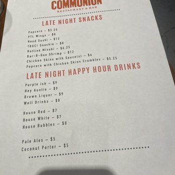 COMMUNION Restaurant and Bar - 1st Late Night Happy Hour - Soup Near Me - Seattle, Washington COMMUNION Restaurant and Bar - 1st Late Night Happy Hour - Soup Near Me - Seattle, Washington