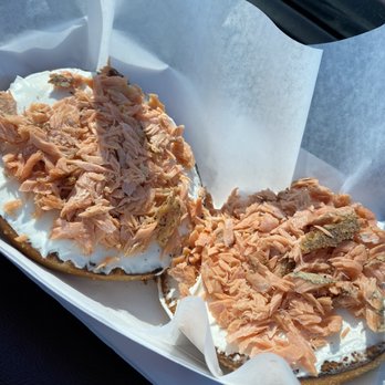 Gold Rush Coffee - Smoked Salmon and cream cheese bagel - Coffee & Tea Near Me - Eureka, California